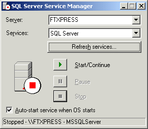 SQL Server Service Manager