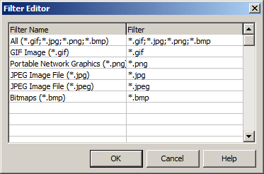 Filter Editor
