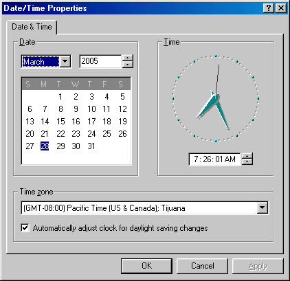 Date/Time Properties