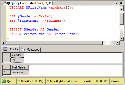 If you are using the Command Prompt (SQLCMD.EXE), include its value ...