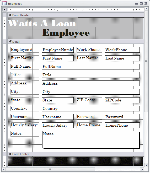 application loan form