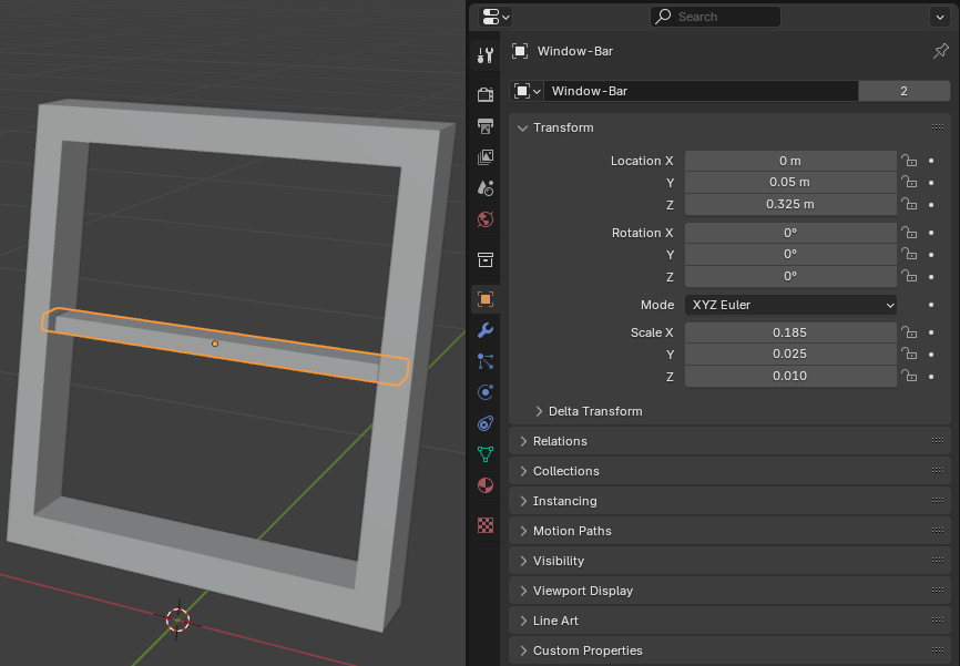 Modeling Windows Bars