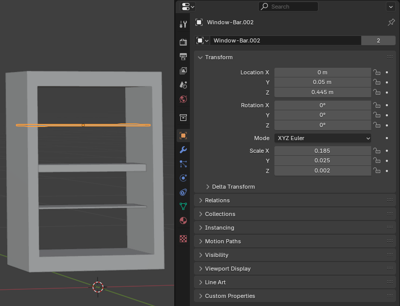 Modeling Windows Bars