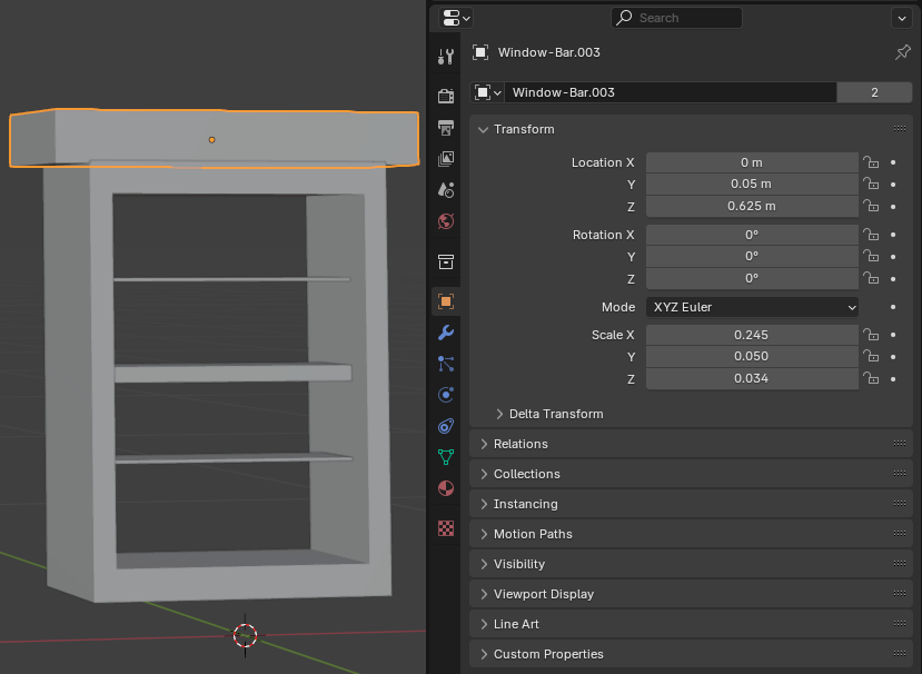 Modeling Windows Bars