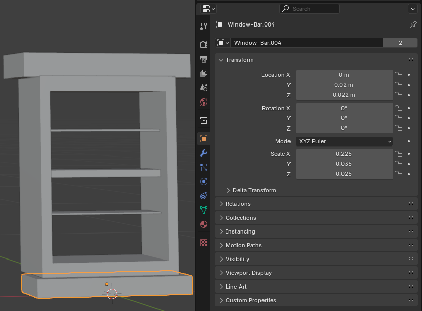 Modeling Windows Bars