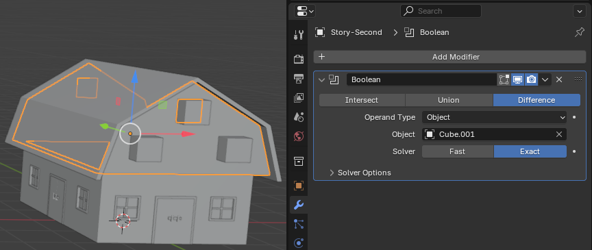 Barn - Creating the Top Windows Openings