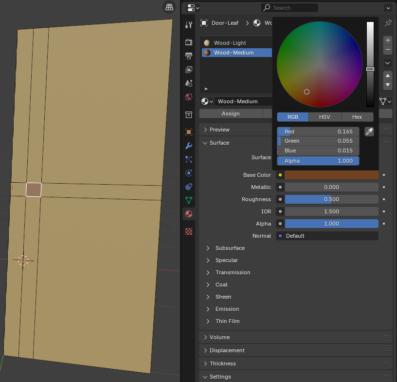 Barn - Modeling a Door Leaf