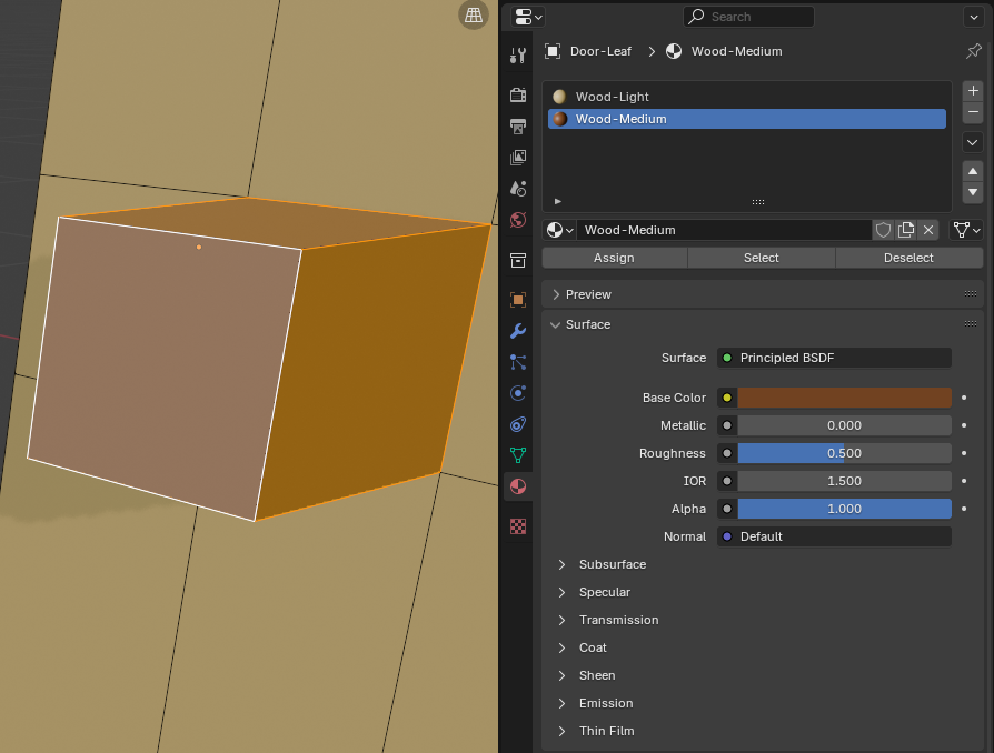 Barn - Modeling a Door Leaf