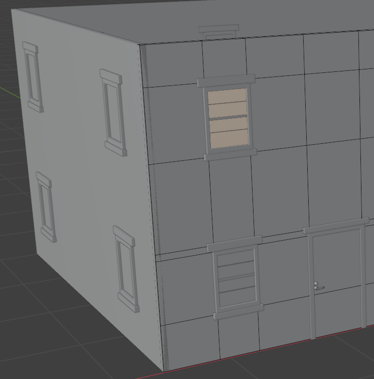 Modeling a Medium House - Selecting a Face