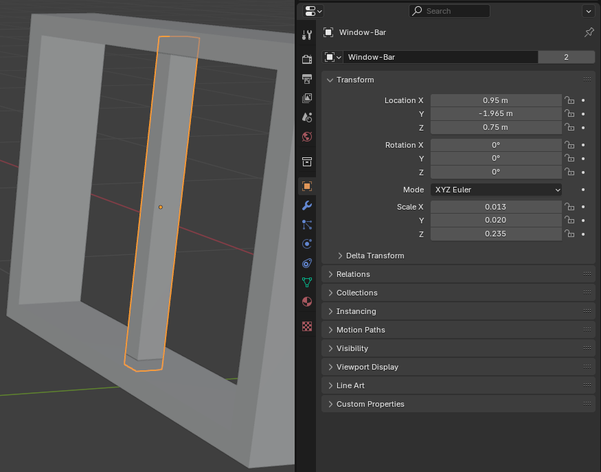 Barn - Modeling Windows Bars