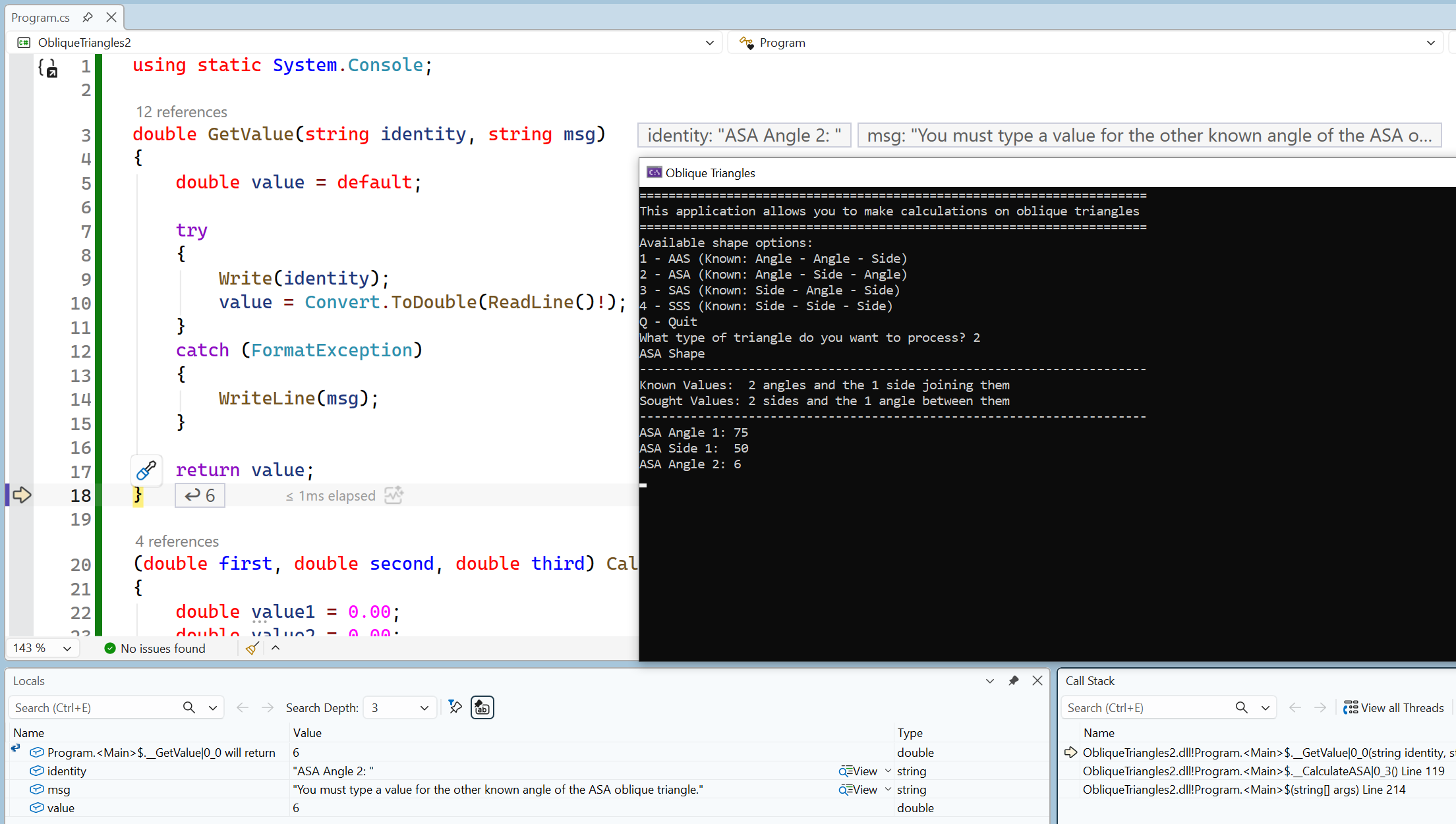 Debugging Functions