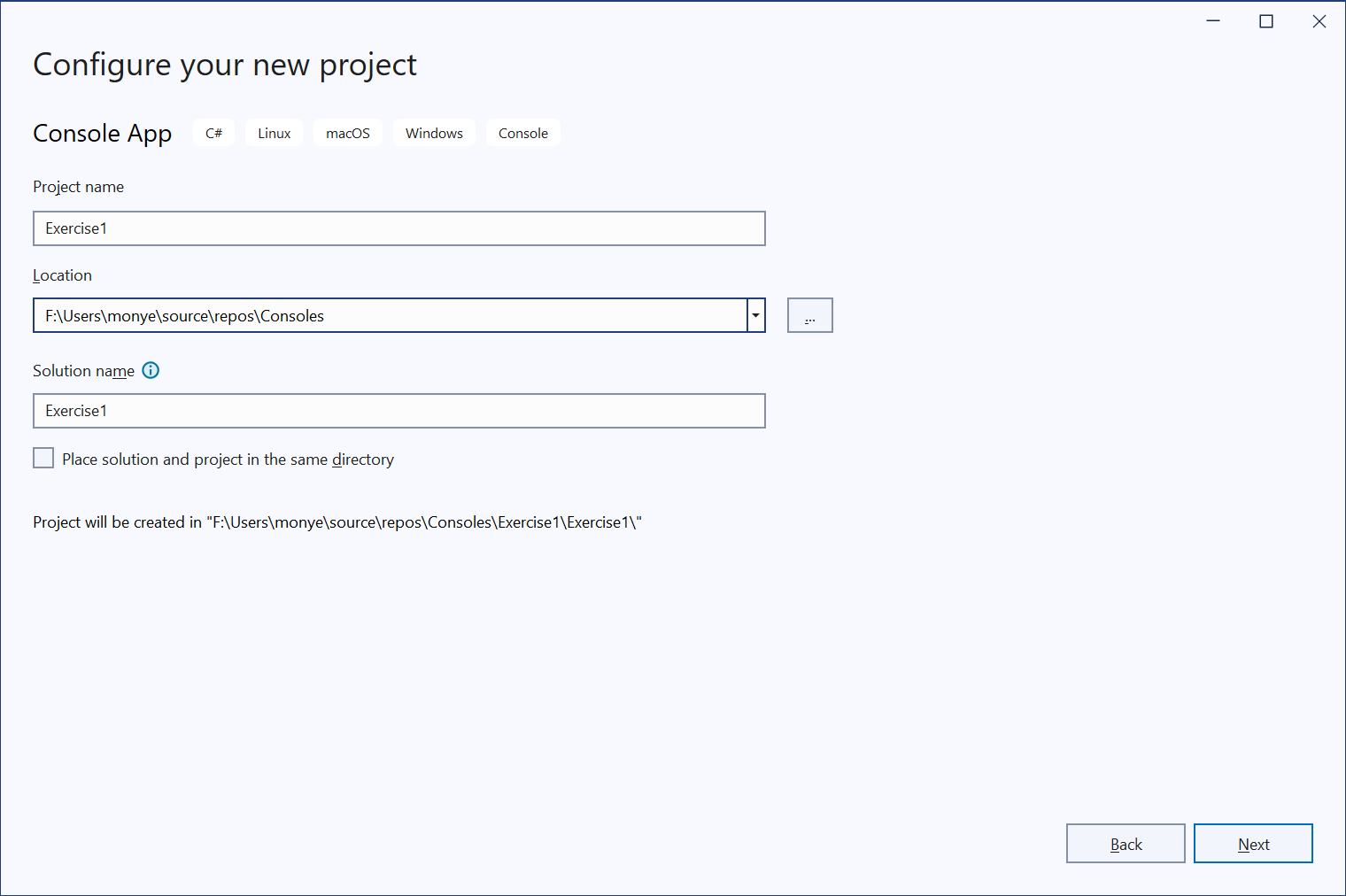 Configure Your New Project