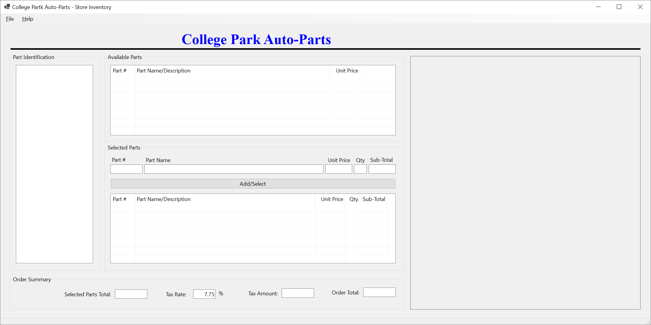 College Park Auto-Parts - Category