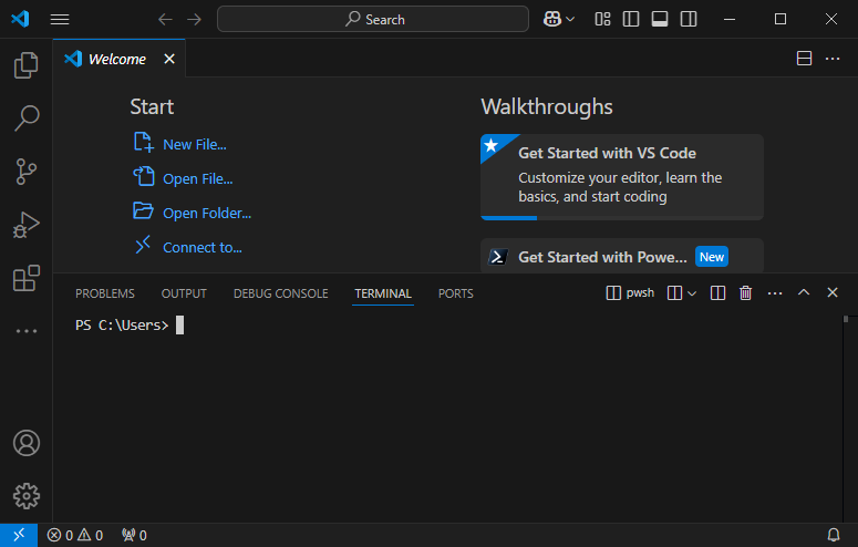 Visual Studio Code - Terminal