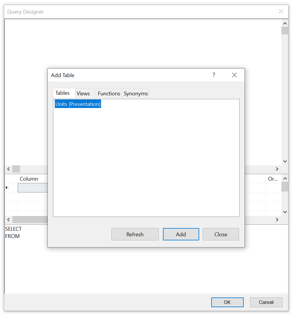 Query Designer