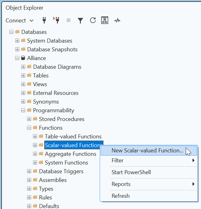 Creating a Function