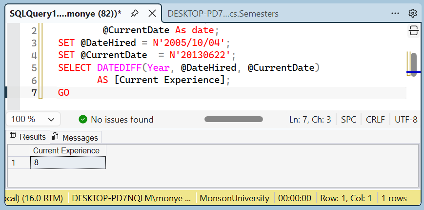 DateDiff