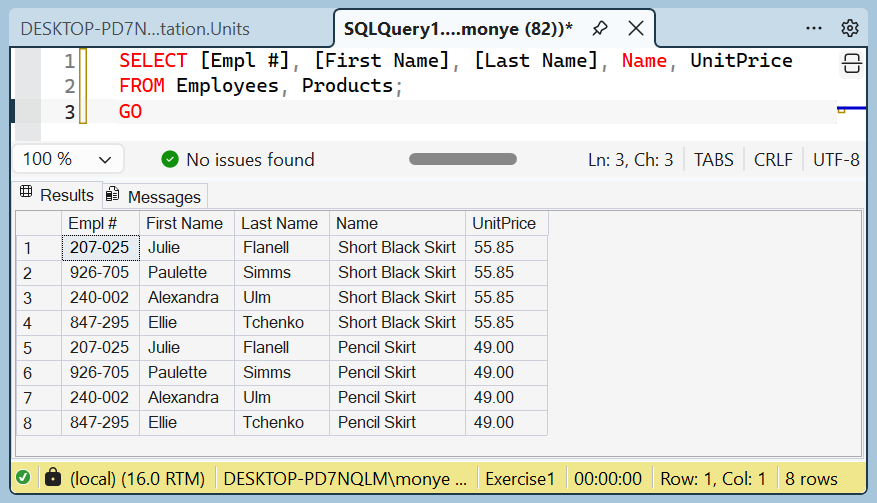 Selecting Fields From Different Tables