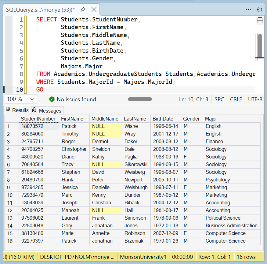 Using a Shared Field to Join Tables