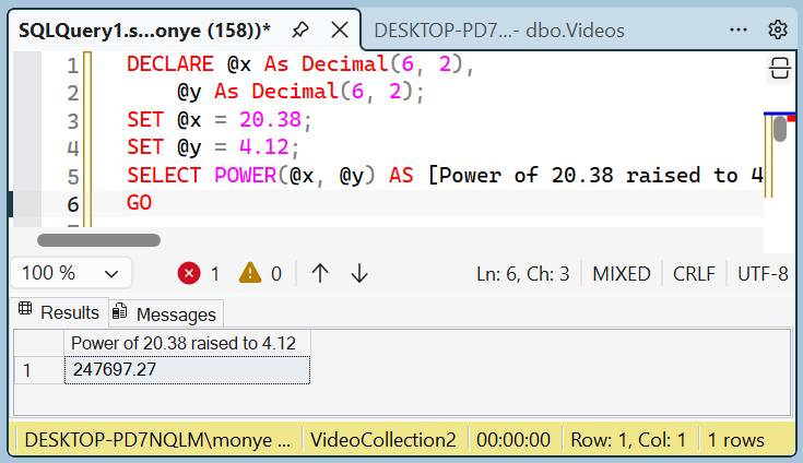 Evaluating the Power of a Number