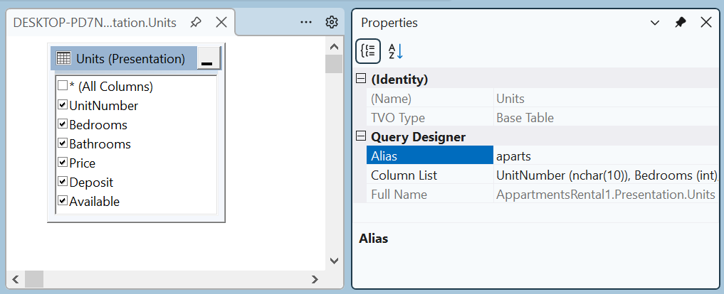 An Alias for a Table