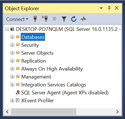 Microsoft SQL Server Management Studio