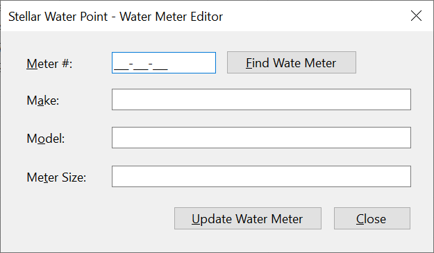 Stellar Water Point - Water Meter Editor