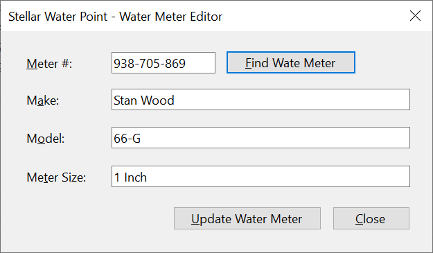 Stellar Water Point - Water Meter Editor