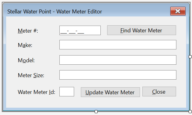 Stellar Water Point - New Water Meter