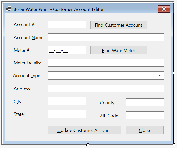 Stellar Water Point - New Customer Account