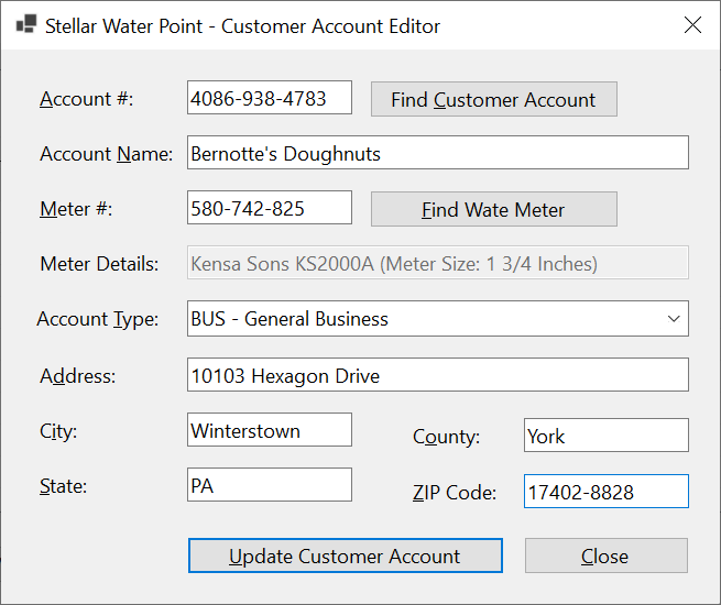 Stellar Water Point - New Water Meter