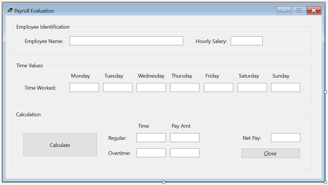 Payroll Evaluatiion