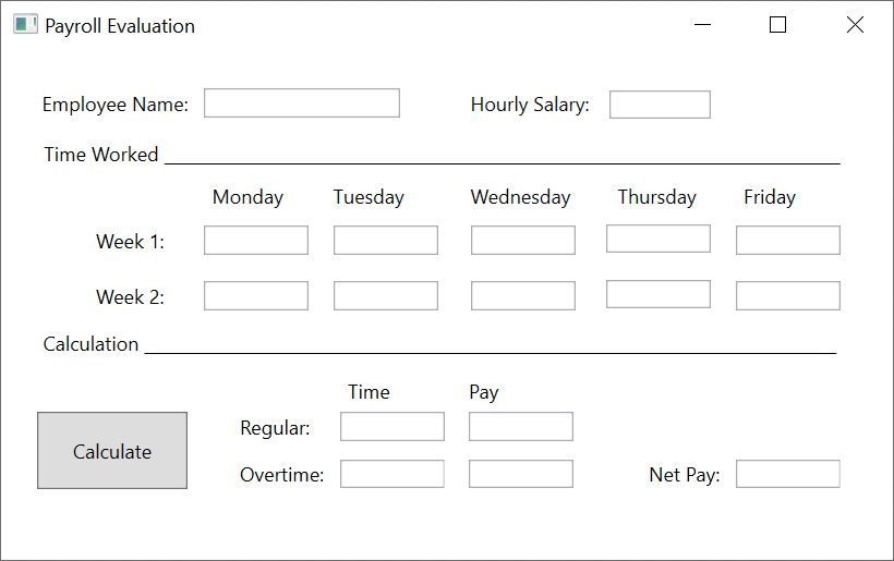 Payroll Evaluation