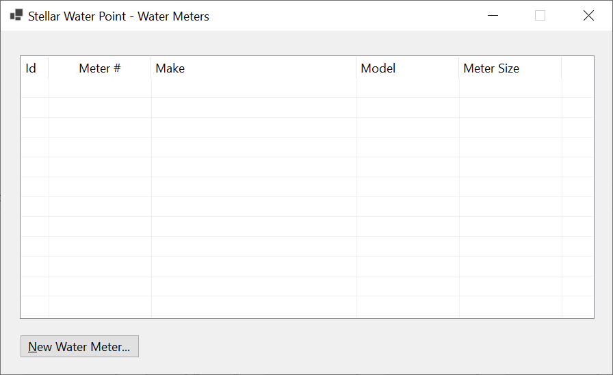 Stellar Water Point - Water Meters