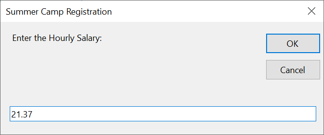 Visual Basic Input Boxes