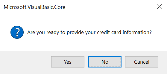 Message Box With a Default Button