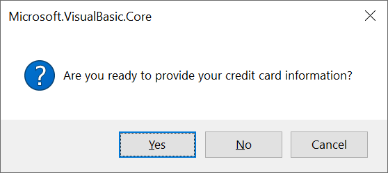 Message Box With an Icon