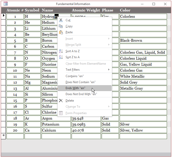 Filtering by an Ending Sub-String