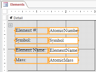 Chemistry - Form Design