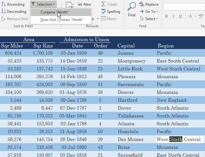 Filtering for Records that Contain a Certain Sub-String