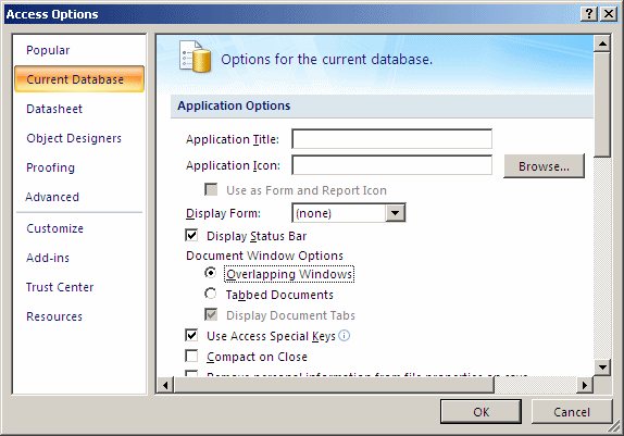 Microsoft Access Database Lesson Lesson 9 The Characteristics