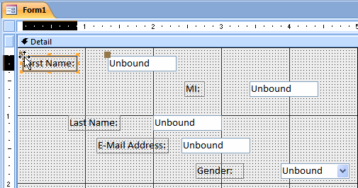 Form Design: Positioning a Control Whose Top Alignment Would be Used as a Reference