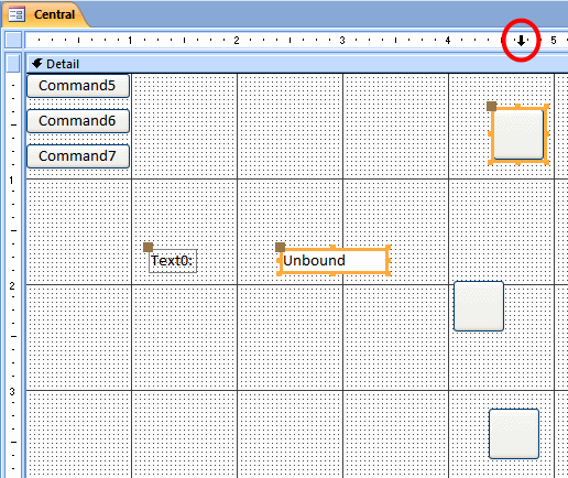 Form Design: the Mouse in the Horizontal Ruler