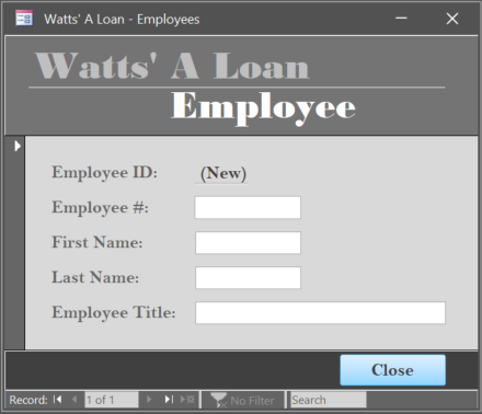 Watts' A Loan - Employees