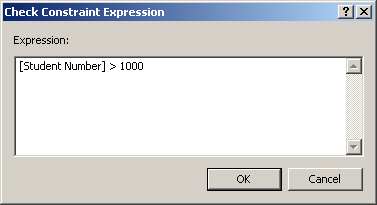 Check Constraint Expression