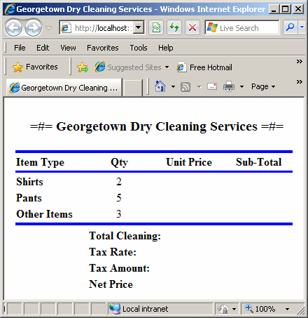 Georgetown Dry Cleaning Services