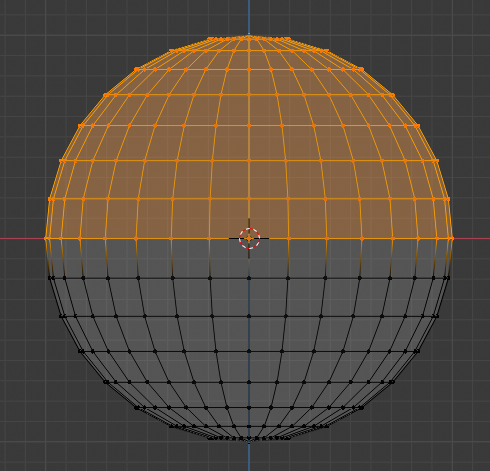 Modeling a Salad Vase - Box Selecting the Top of a Sphere