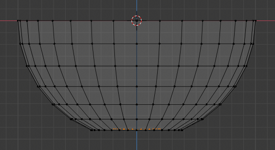 Modeling a Salad Vase - Selecting Bottom Vertices