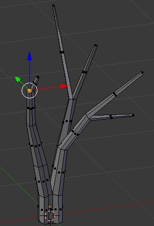 Modeling a Tree - Selecting a Face