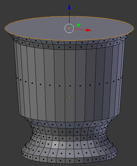 Modeling an Ice Bucket - Resizing a Face